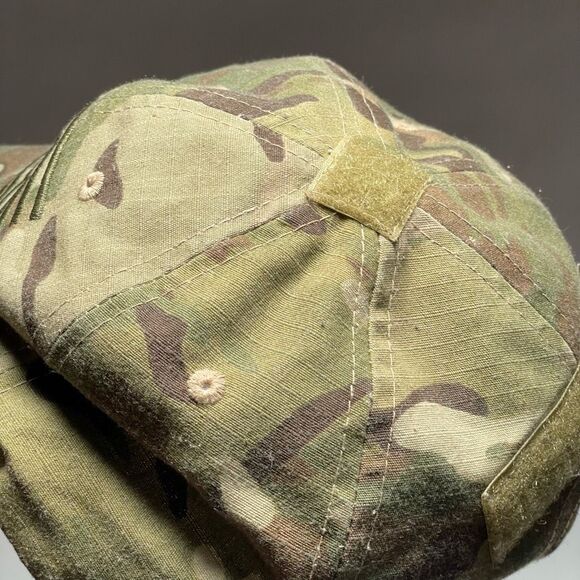 MultiCam Strapback Hat OSFM Camo Embroidered Flag‎ Tactical US Military Cap - Picture 6 of 9